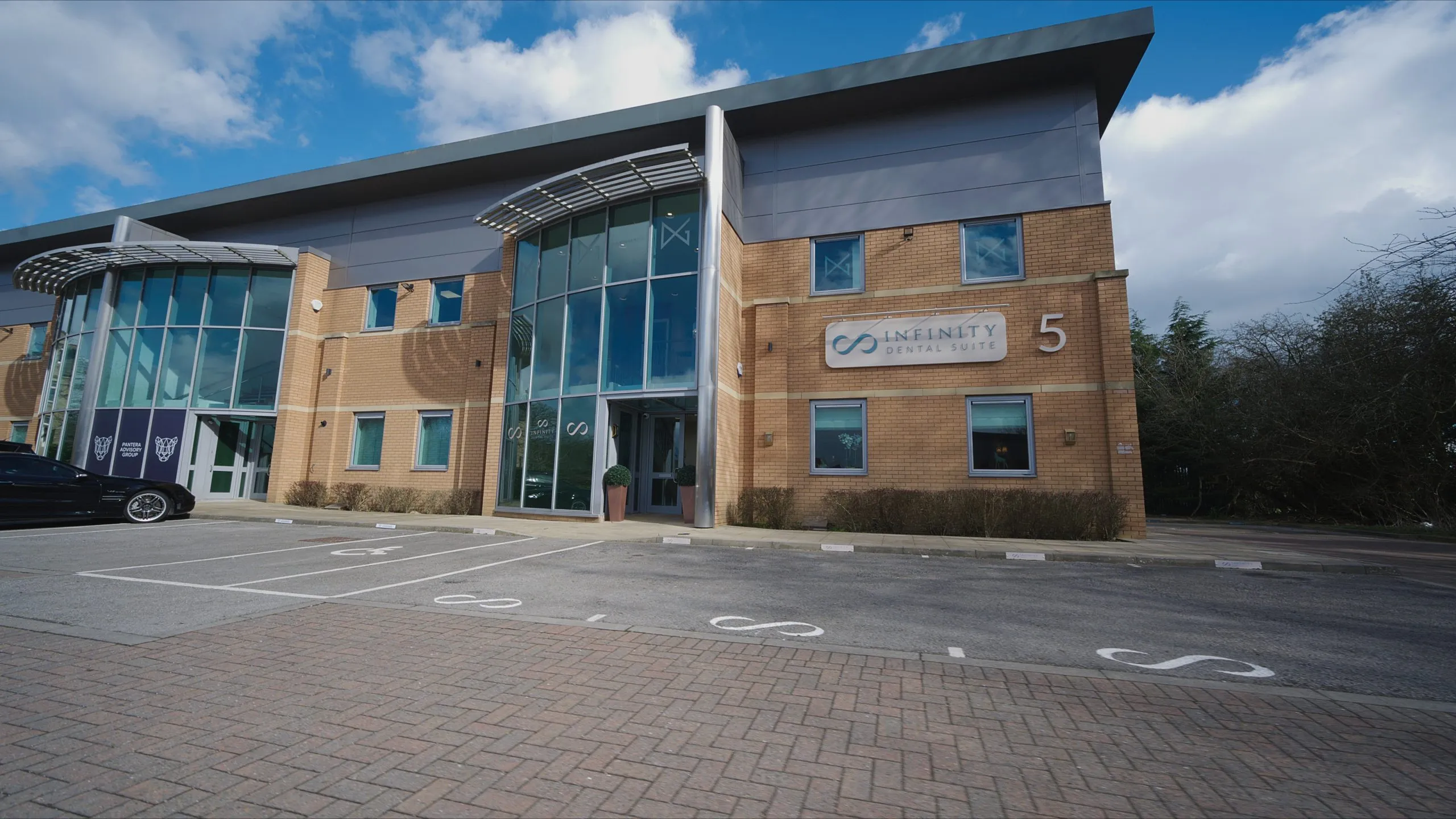Exterior of the Infinity Dental Suite building in Harrogate