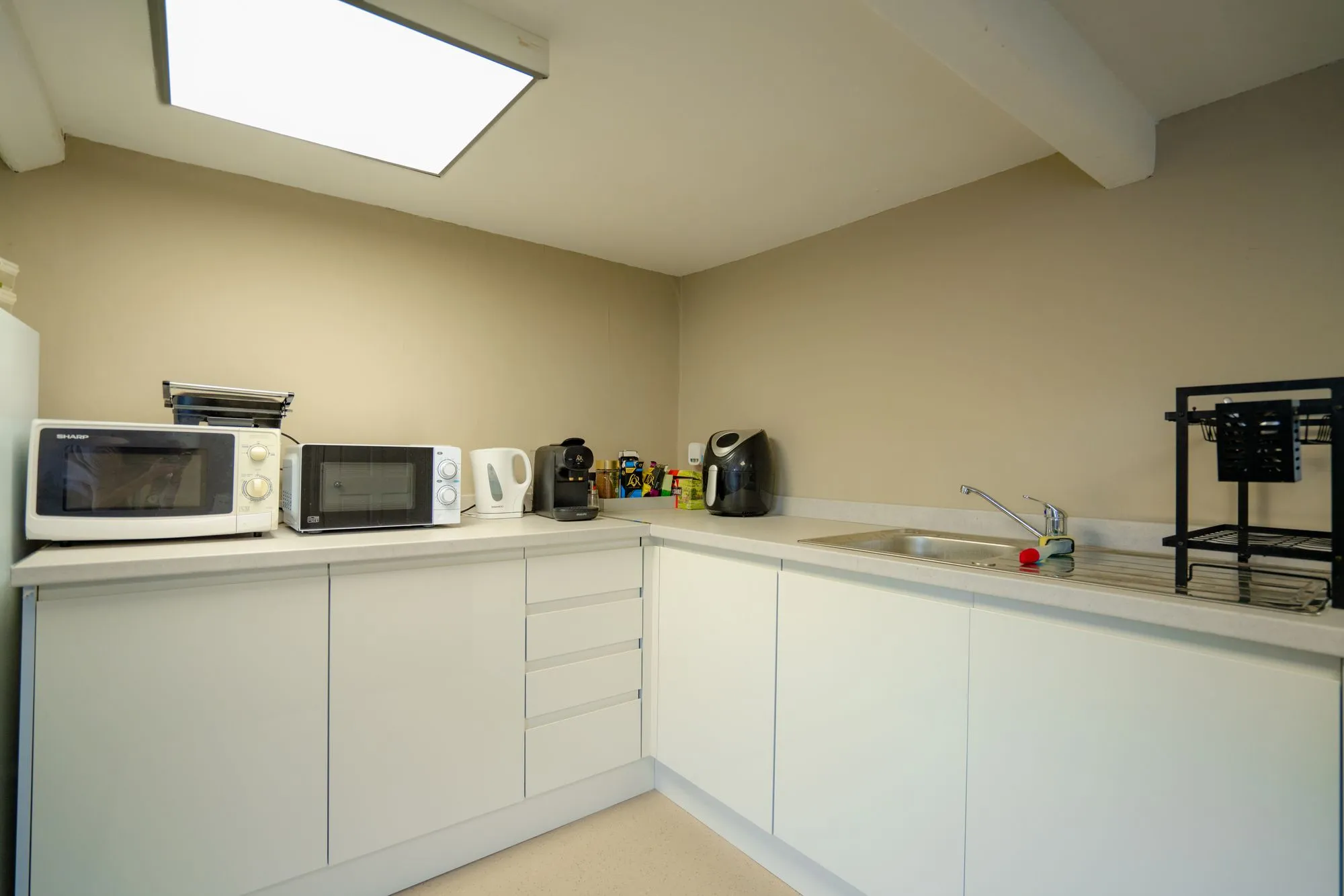New staff room and kitchen at Alma Dental, North Shields